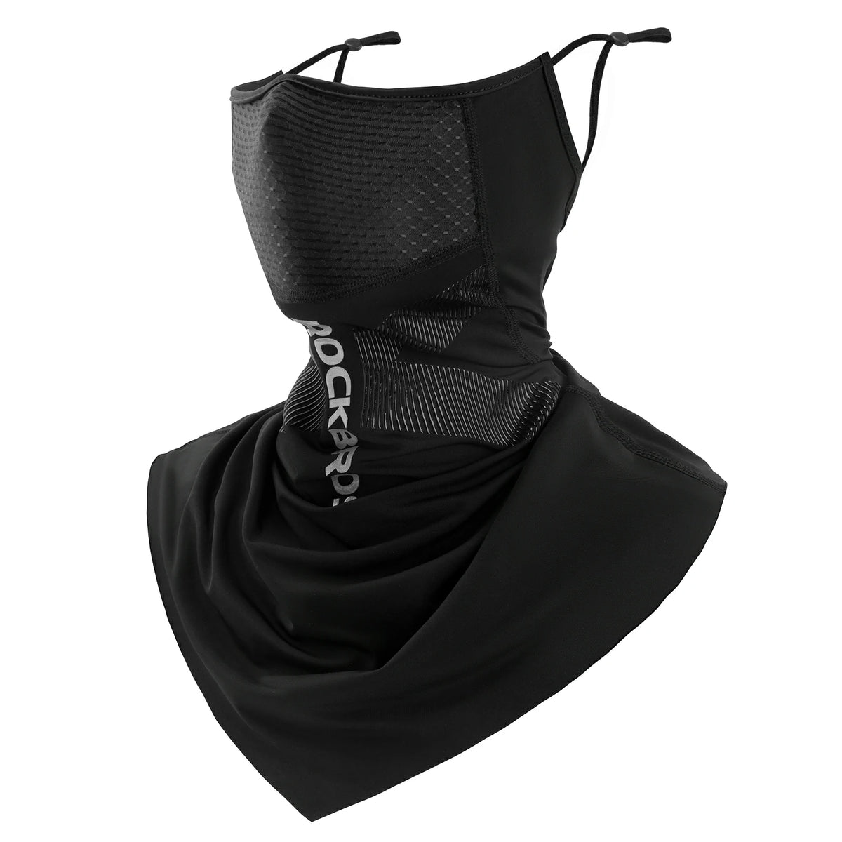 ROCKBROS Cooling Neck Gaiter with Ear Loops – Breathable Summer Face Cover for Cycling Fishing