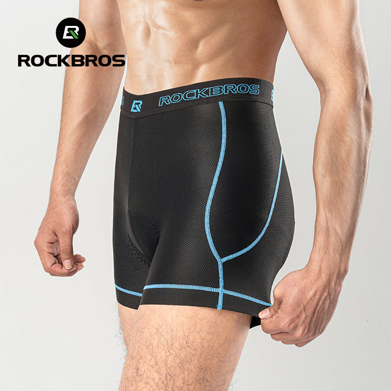 ROCKBROS Sports Men's Cycling Underwear Liner Shorts 3D Padded