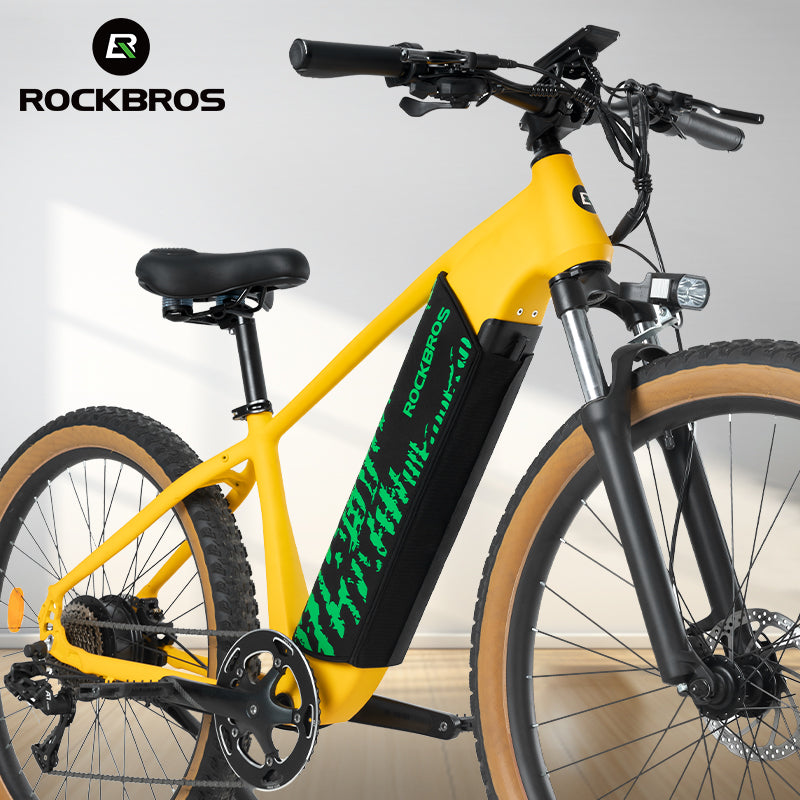 Cubierta de batería de neopreno ROCKBROS para Ebike, resistente al desgaste y a la suciedad para uso en exteriores