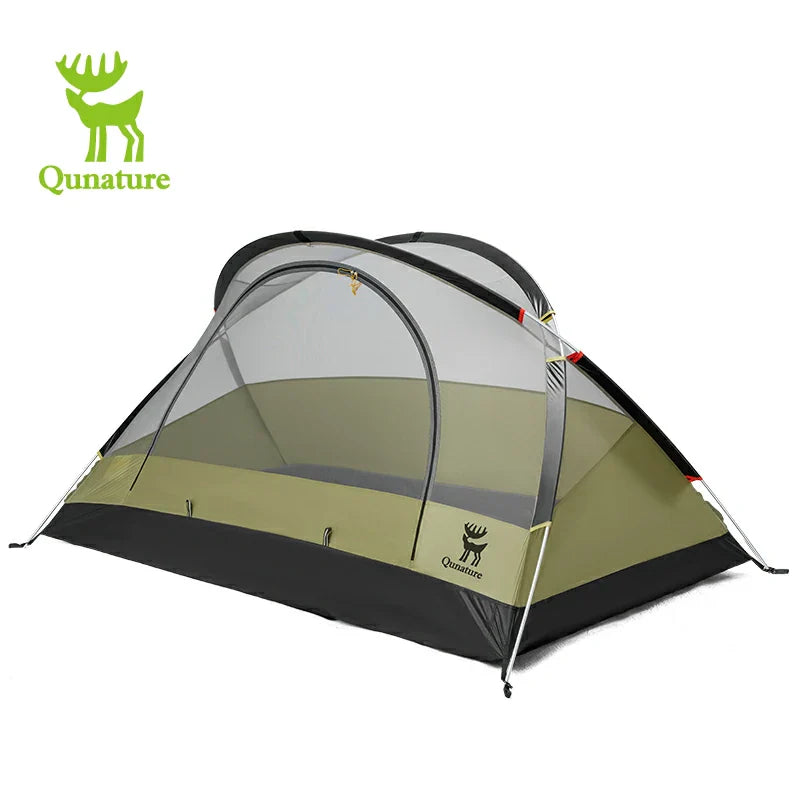 Carpa Qunature Impermeable con Varillas Ligeras de Aluminio, Fácil de Montar para Acampar