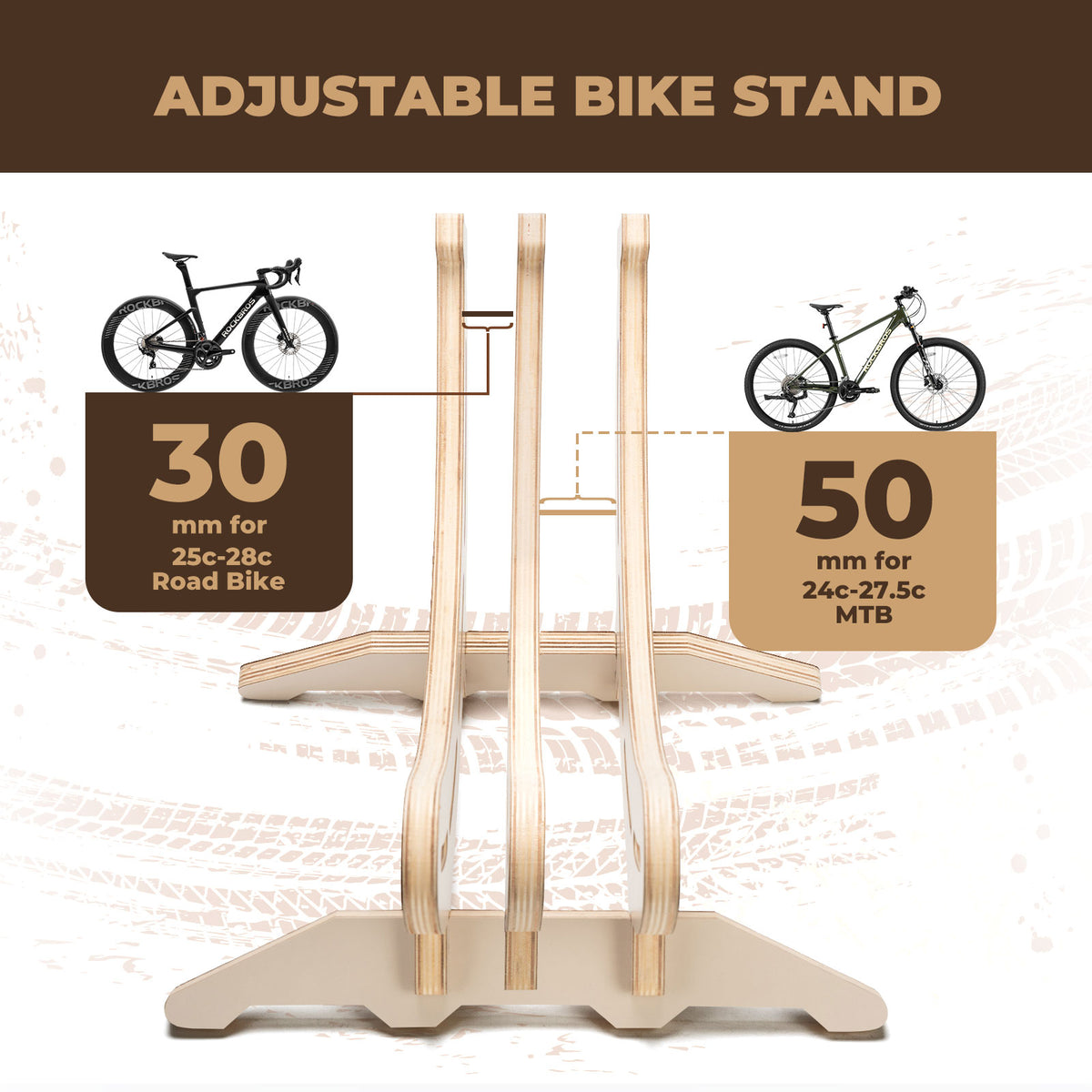 Soporte de Bicicleta Ajustable Estilo Banana