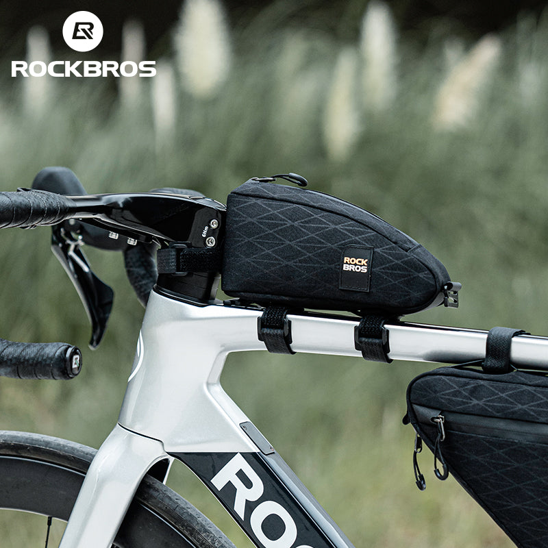Juego de bolsas combinadas para bicicleta ROCKBROS, juego de bolsas para tubo superior/triángulo/sillín para ciclismo