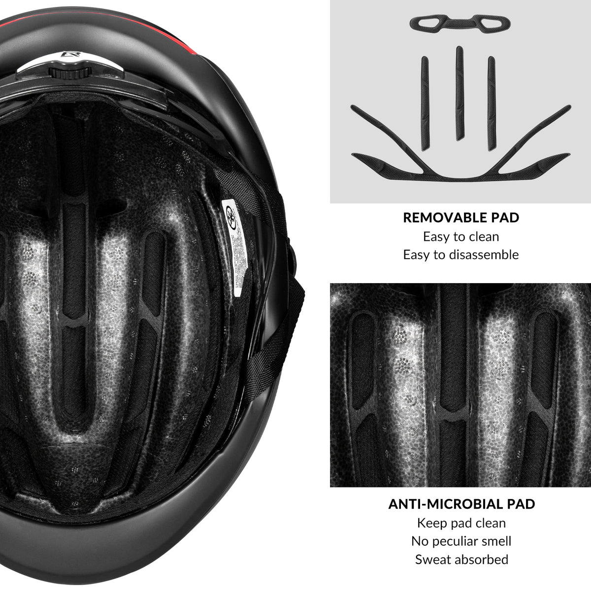 ROCKBROS Road Aero Bike Helmet for Adults TT Triathlon Helmet for Cycling