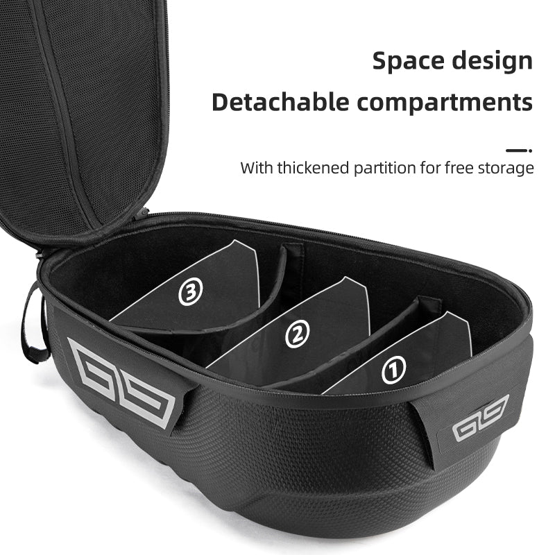 ROCKBROS 12L Hard Shell Rainproof MTB Road Bike Saddle Rear Rack Bag with Bike Cargo Rack