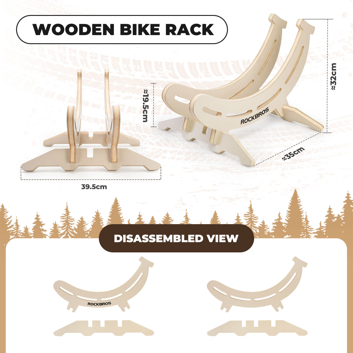 Soporte de Bicicleta Ajustable Estilo Banana