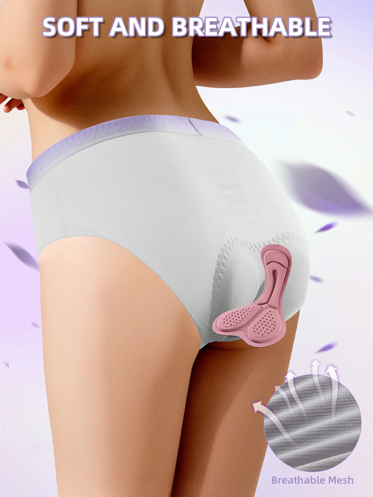 Ropa Interior de Ciclismo Acolchada 4D para Mujer ROCKBROS