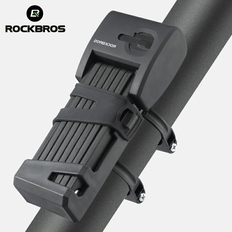 ROCKBROS Folding Bike Lock Smart Fingerprint Heavy Duty Anti Theft Bike Lock - ROCKBROS