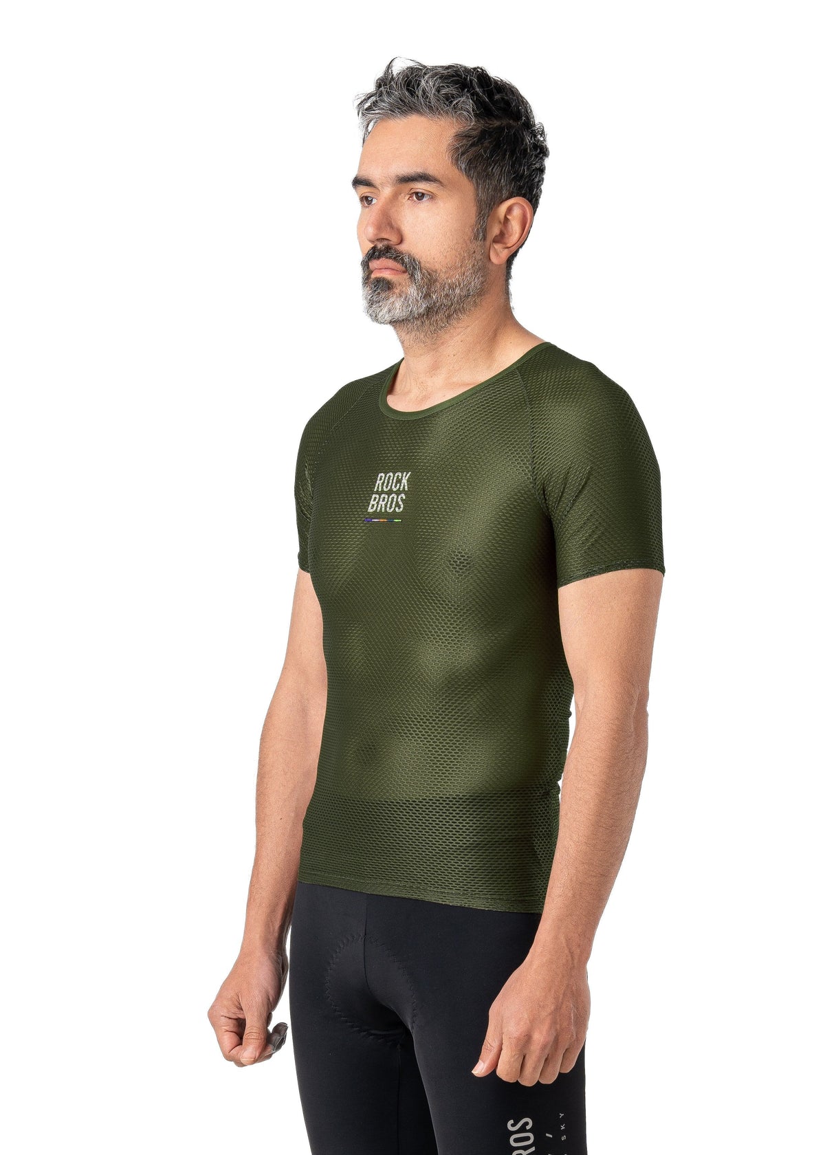 ROCKBROS Road-to-Sky Cycling Short-Sleeved Base Layer #Color_Green