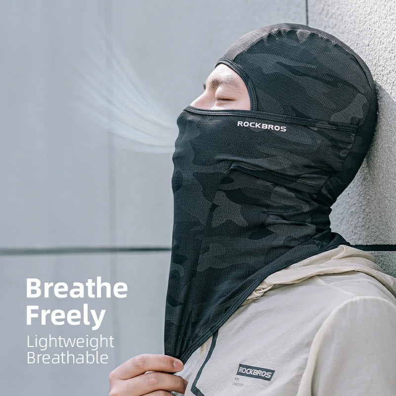 ROCKBROS Summer Ice Silk Balaclava Face Mask