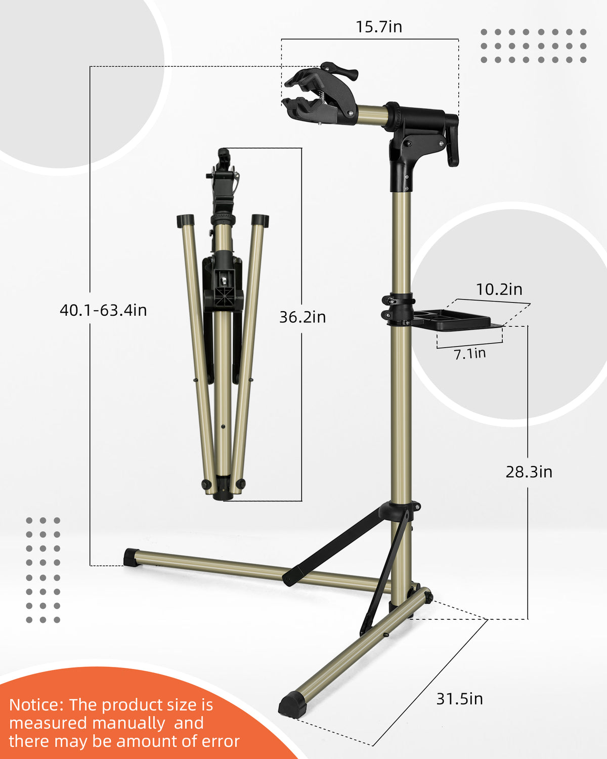 ROCKBROS Bike Repair Stand 65 lbs Capacity for Home Mechanic Maintenance - ROCKBROS
