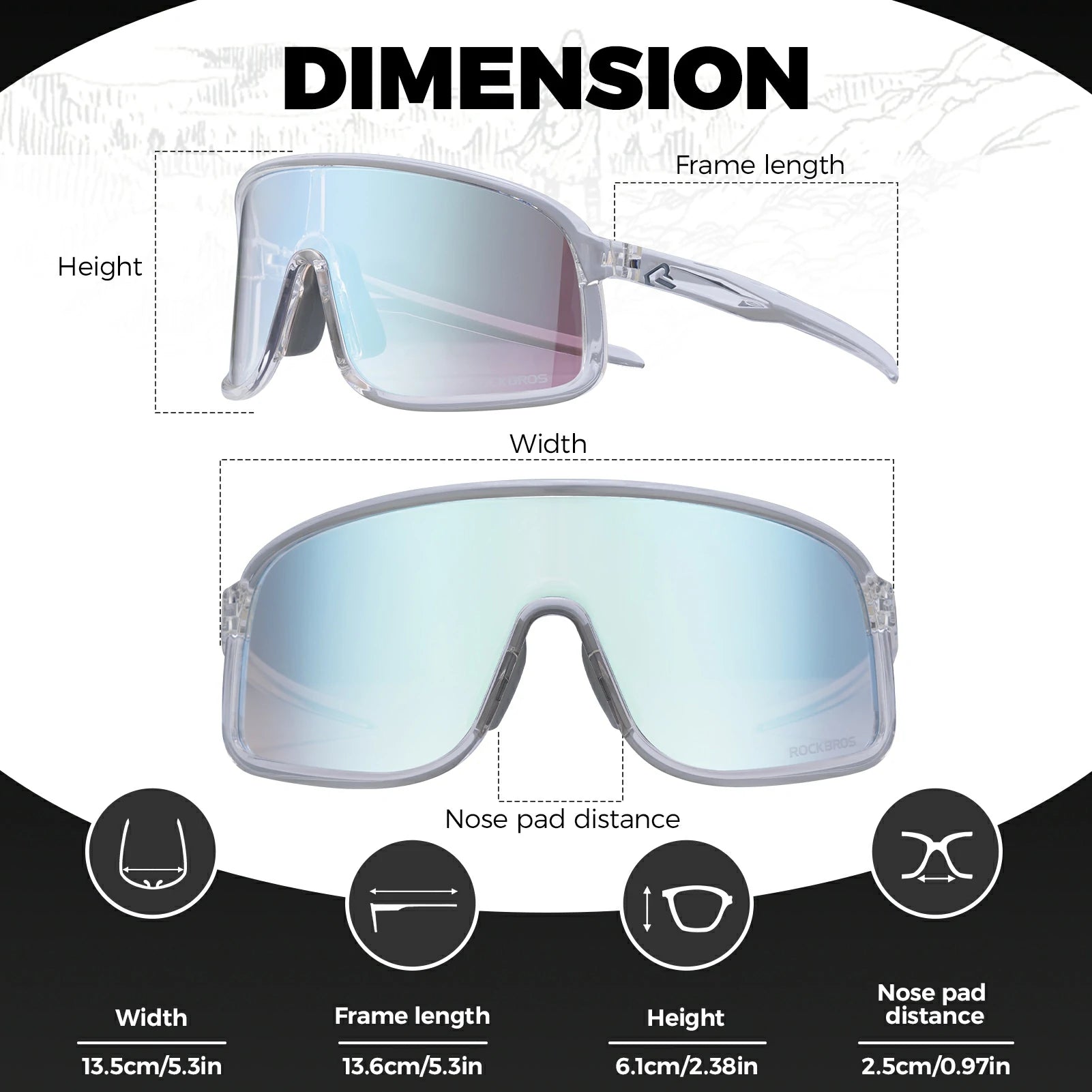 #color_Bright Transparent White(Photochromic lens)