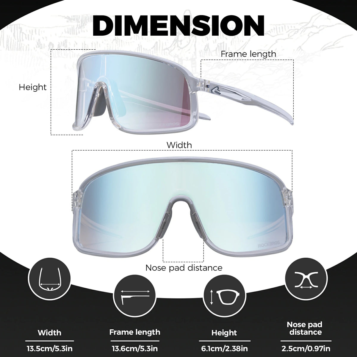 #color_Bright Transparent White(Photochromic lens)