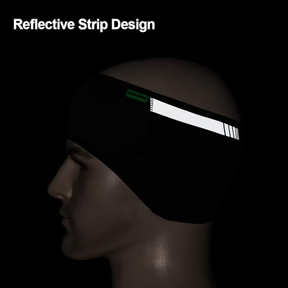 ROCKBROS Fleece Ear Warmers Headband for Running Cycling Skiing Winter Warmth