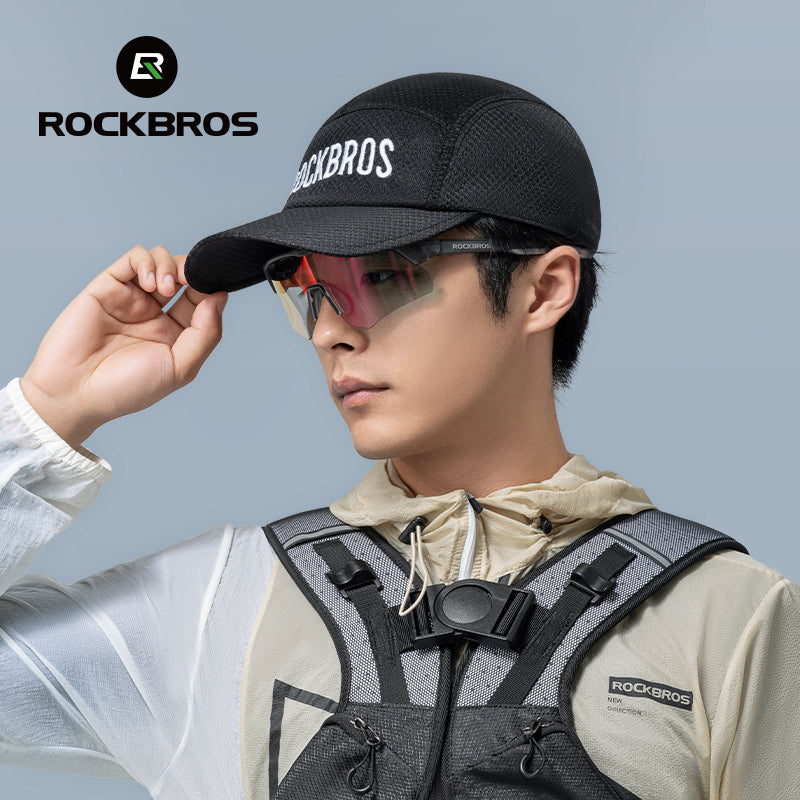 ROCKBROS Breathable Cycling Cap with Mesh and UV Protection for Summer