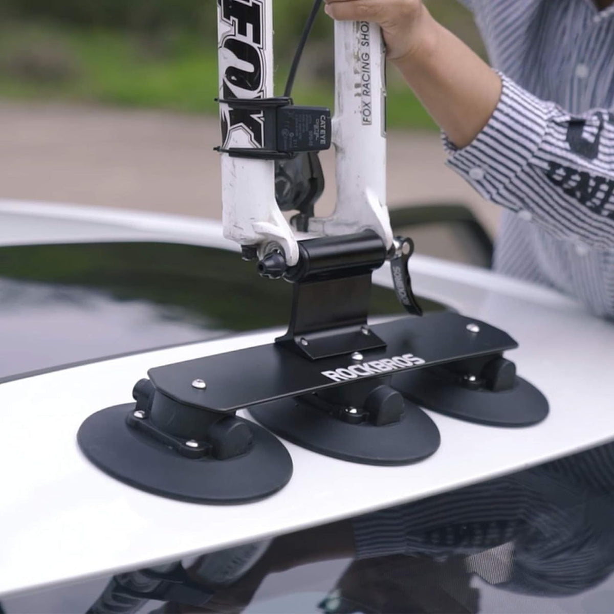 ROCKBROS Suction Cup Bike Rack Adapter 9/12/15/20mm Diameter 100/110mm Axle Length - ROCKBROS