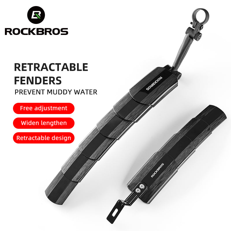 ROCKBROS Cycling Rear Fender Front Mudguard Road Mountain Bike Fender Adjustable