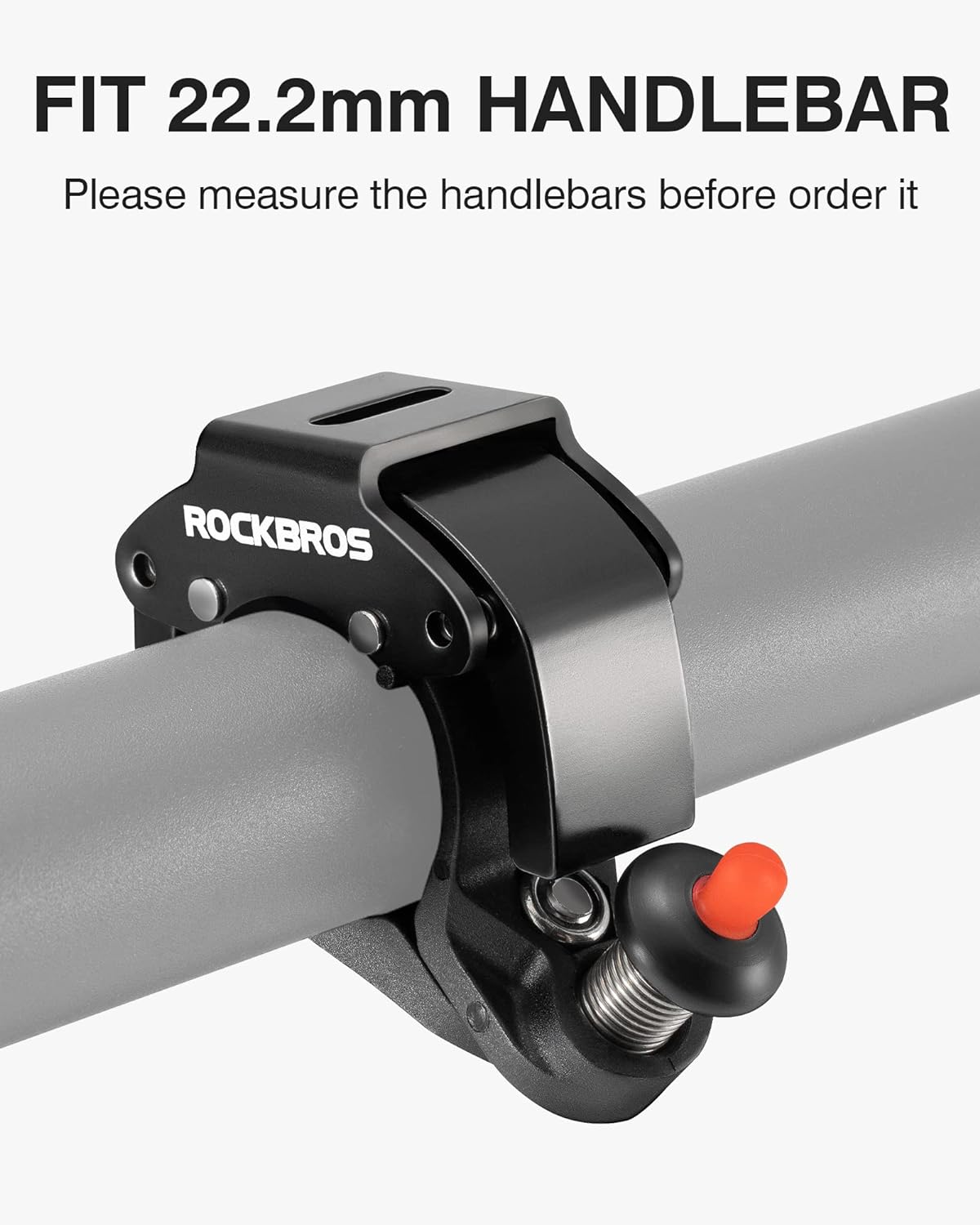 ROCKBROS Bike Bells Hidden for 22.2mm Handlebars More Than 100dB - ROCKBROS