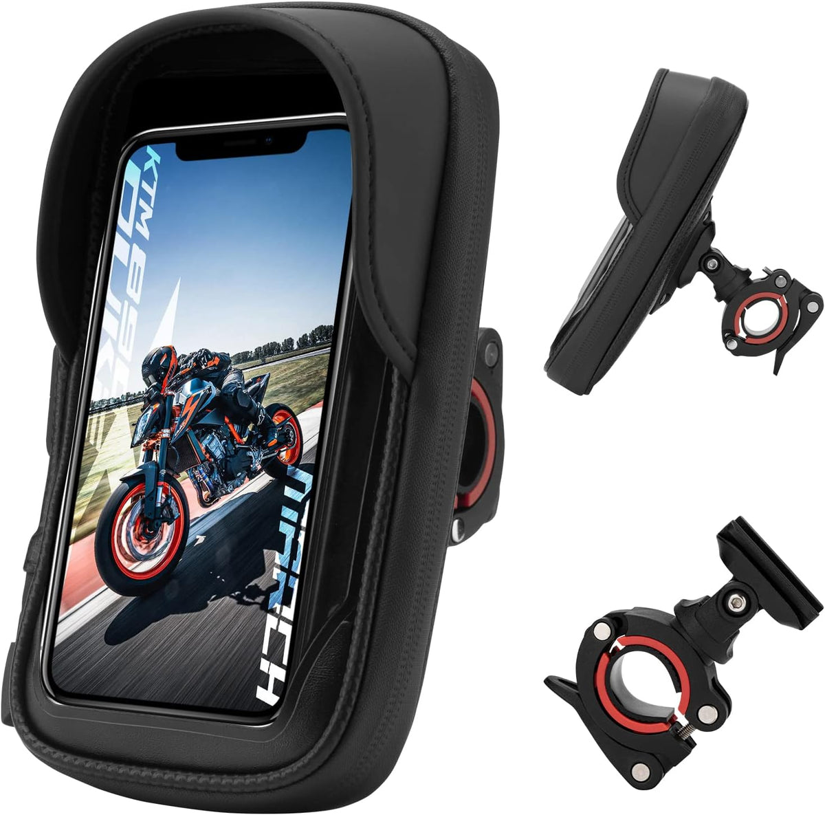 ROCKBROS Motorcycle Phone Mount Waterproof Handlebar Phone Bag - ROCKBROS