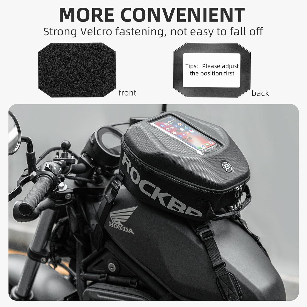 ROCKBROS 7L Waterproof Motorcycle Tank Bag Touchscreen Phone Pouch - ROCKBROS