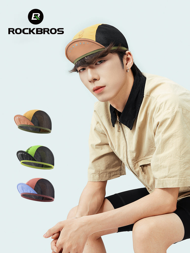ROCKBROS Lightweight Cycling Cap, Flip-up Brim, Breathable  UV Protection