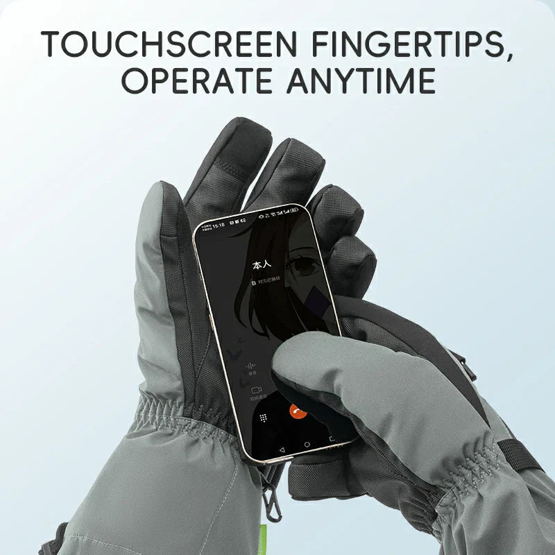 Qunature Ski Gloves  Multi-Fabric, Touchscreen, Warmth Lock