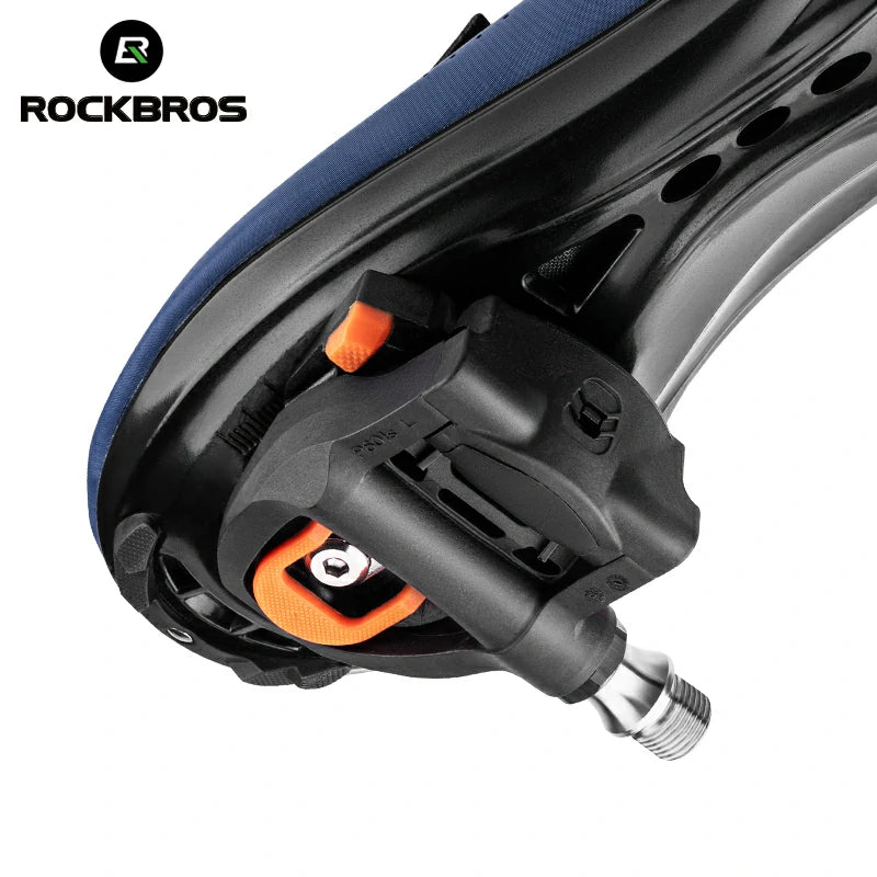 Pedales automáticos de fibra de carbono SPD para bicicletas de carretera 9/16''