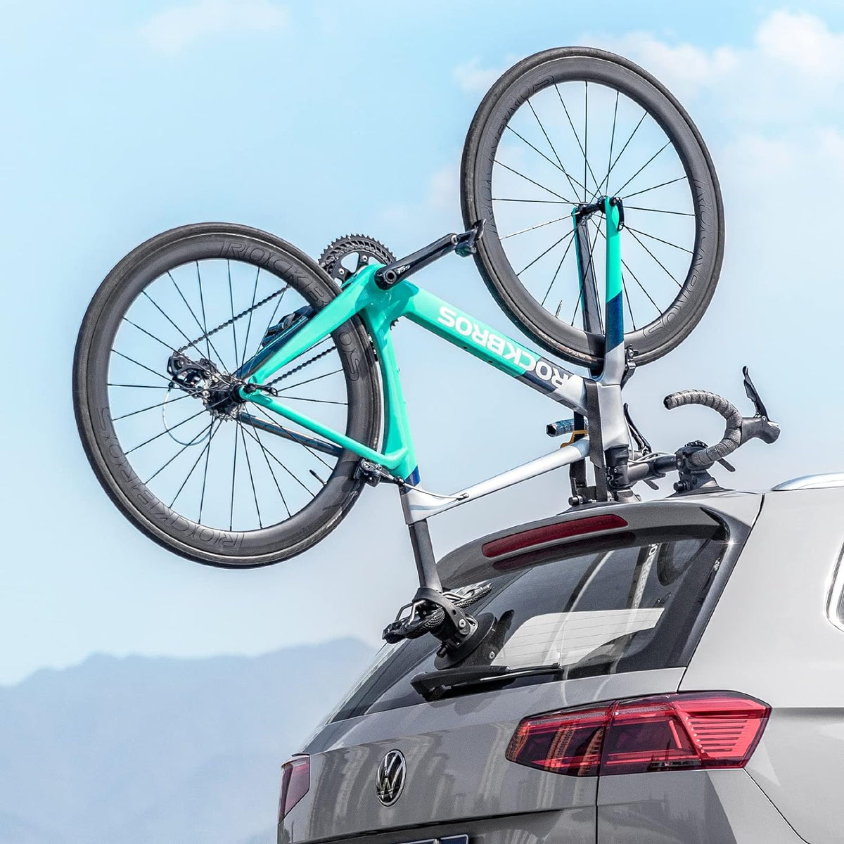 ROCKBROS Inverted Suction Cup Bike Rack Secure Mount for 1 Bike No Removal Needed - ROCKBROS