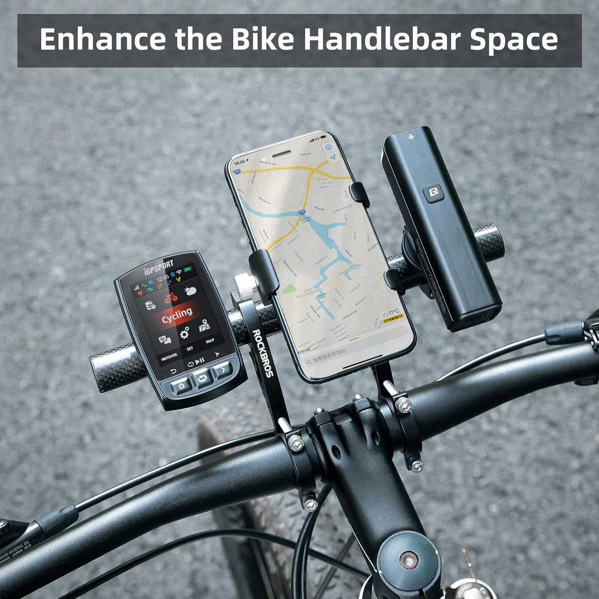 ROCKBROS Bike Handlebar Extender Double Lightweight Durable - ROCKBROS