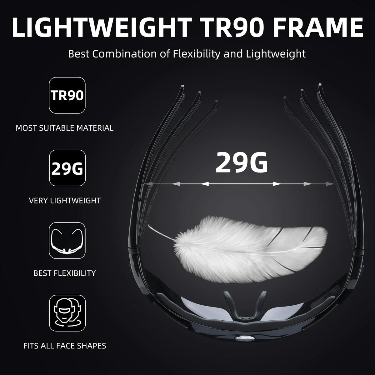 Polarized Sports Sunglasses for Cycling