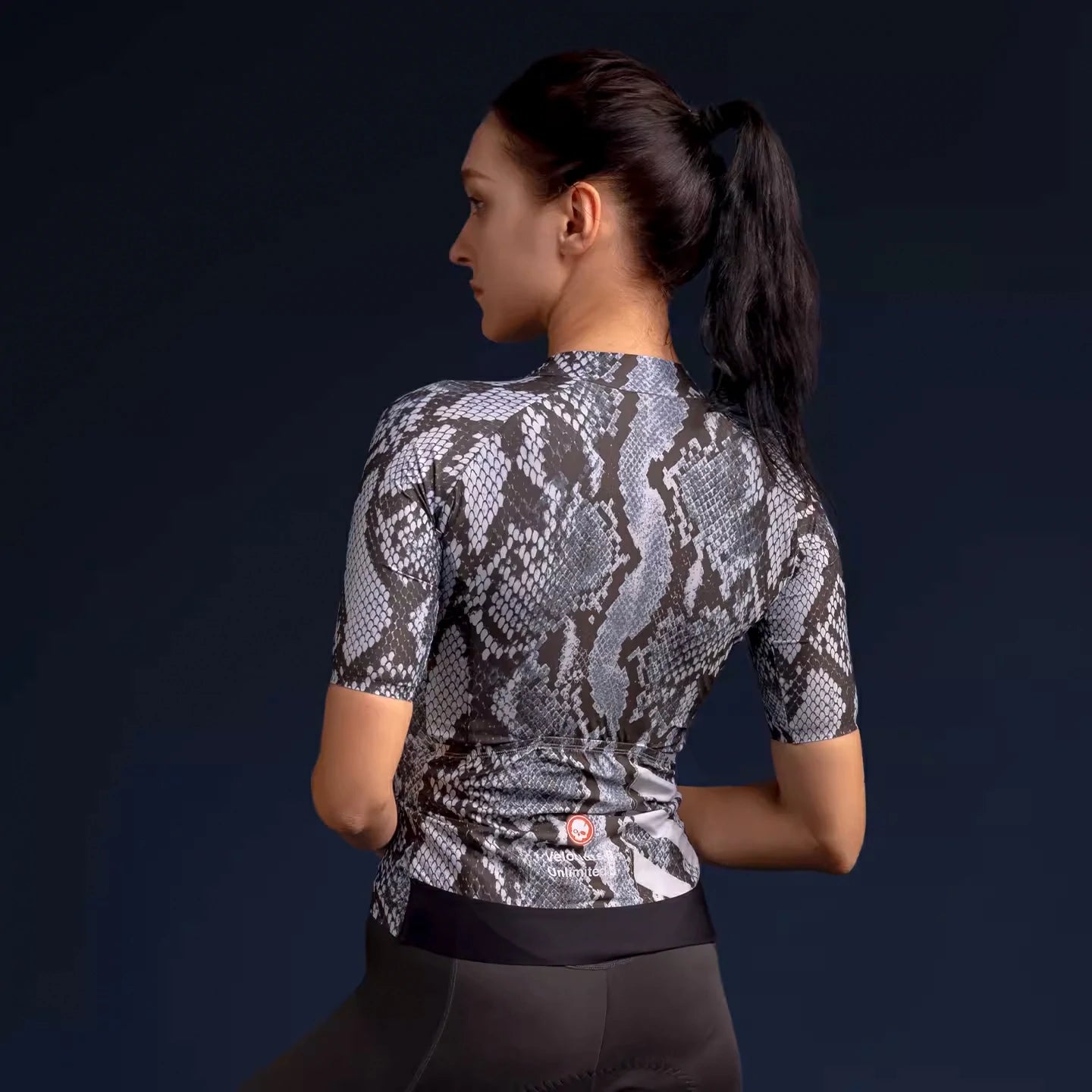VeloNuts Women¡®s Cycling Jersey Dragon-Blanc