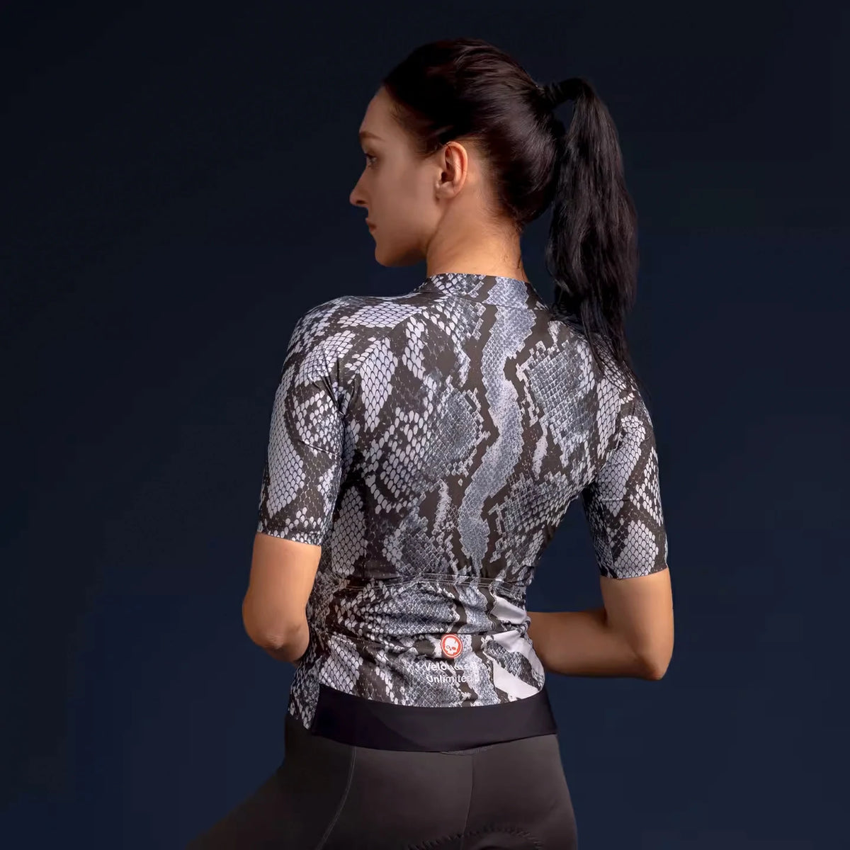 VeloNuts Women¡®s Cycling Jersey Dragon-Blanc