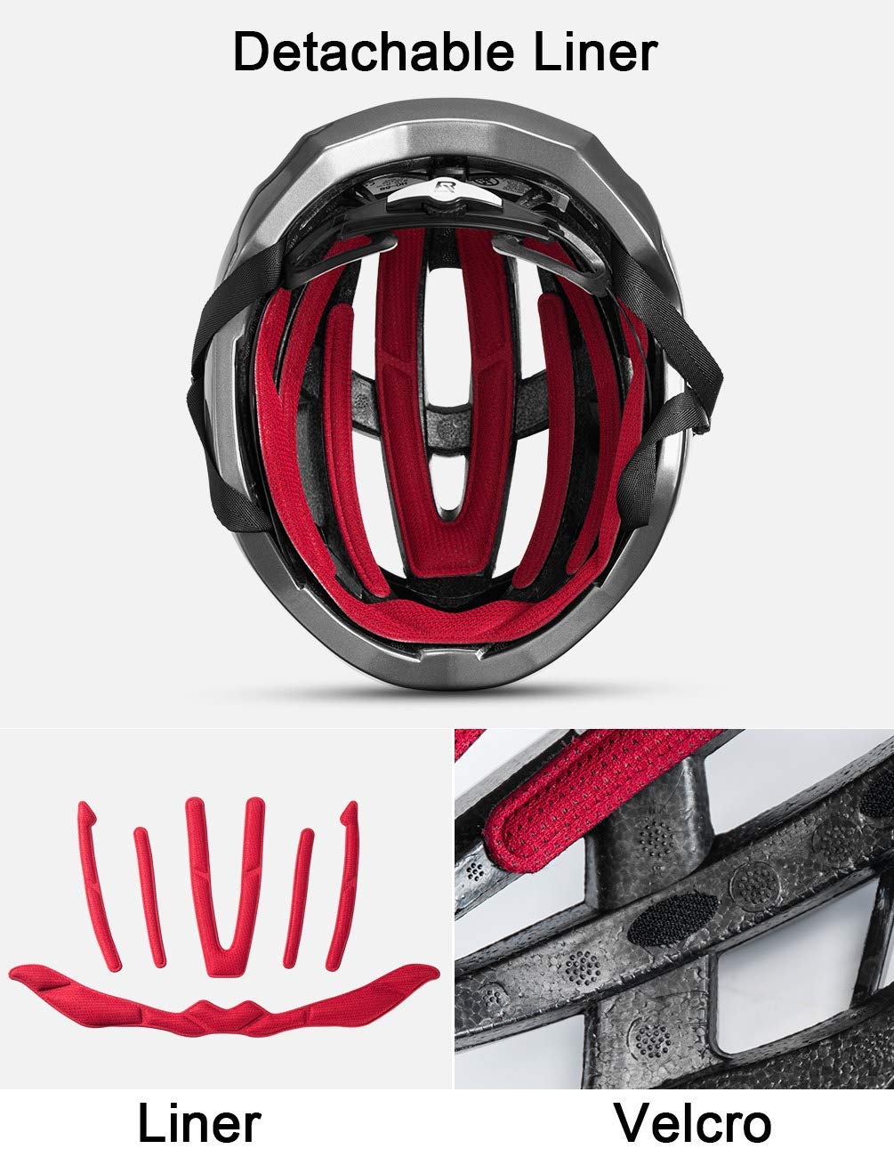ROCKBROS Unisex Road Bike Helmet for Adults - Integrated Design for MTB and Road