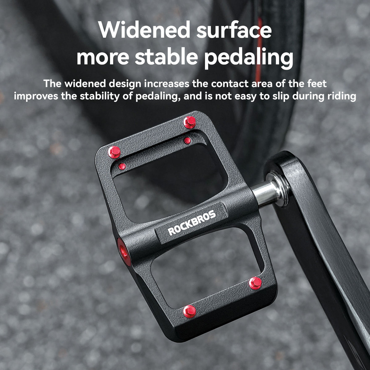 Titanium Axle & Magnesium Alloy 3-Bearing Bike Pedals