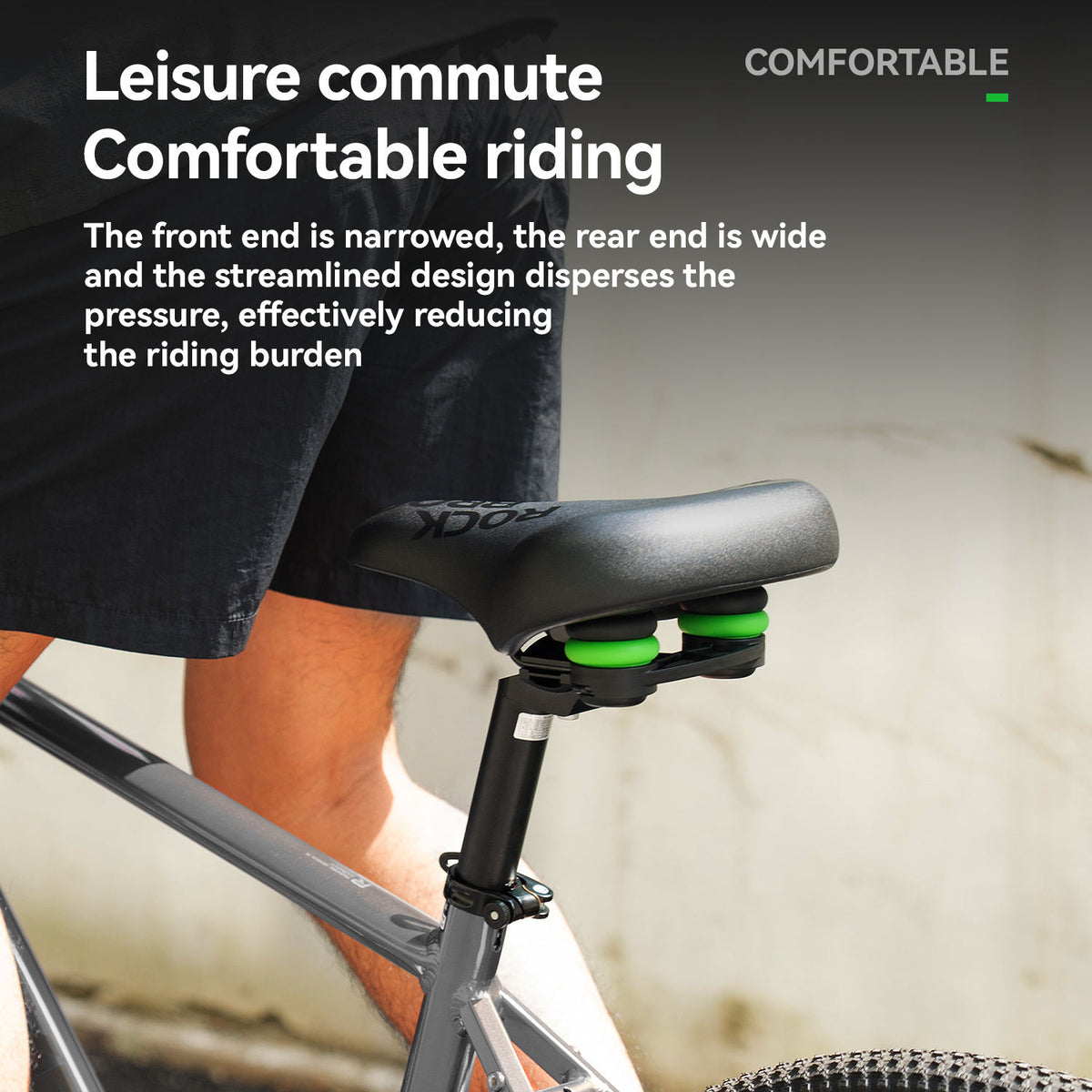 Comfort Bike Saddle Seat For Mountain Bikes with Shock Absorption