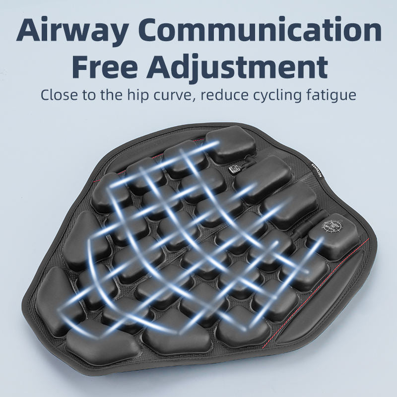 Funda de asiento de motocicleta cojín de aire 3D