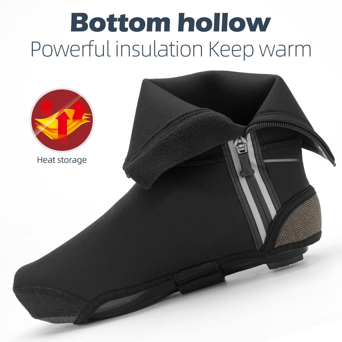 ROCKBROS Winter Windproof Thermal Cycling Shoe Covers - ROCKBROS