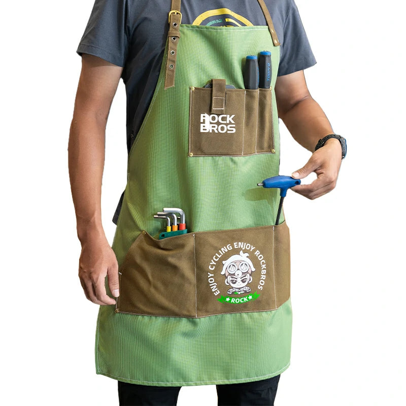 Delantal de trabajo multibolsillos