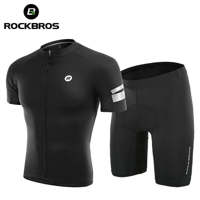 ROCKBROS Cycling Jersey Shorts Set Bike MTB Compression Wicking Sport Pants Breathable Coolmax Pad Pants For Men Women - ROCKBROSUSA