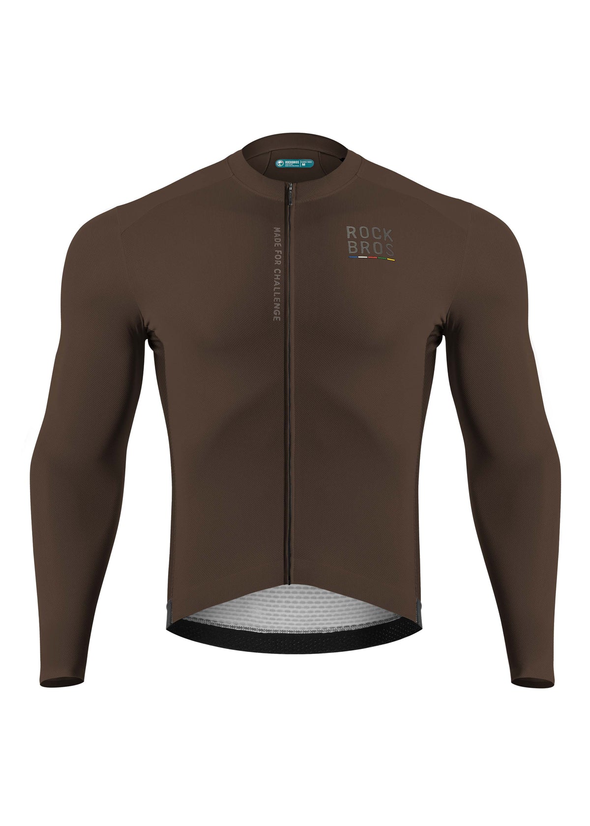 ROAD TO SKY Men's Cycling Long Sleeve Jersey ¢ò Dark Brown