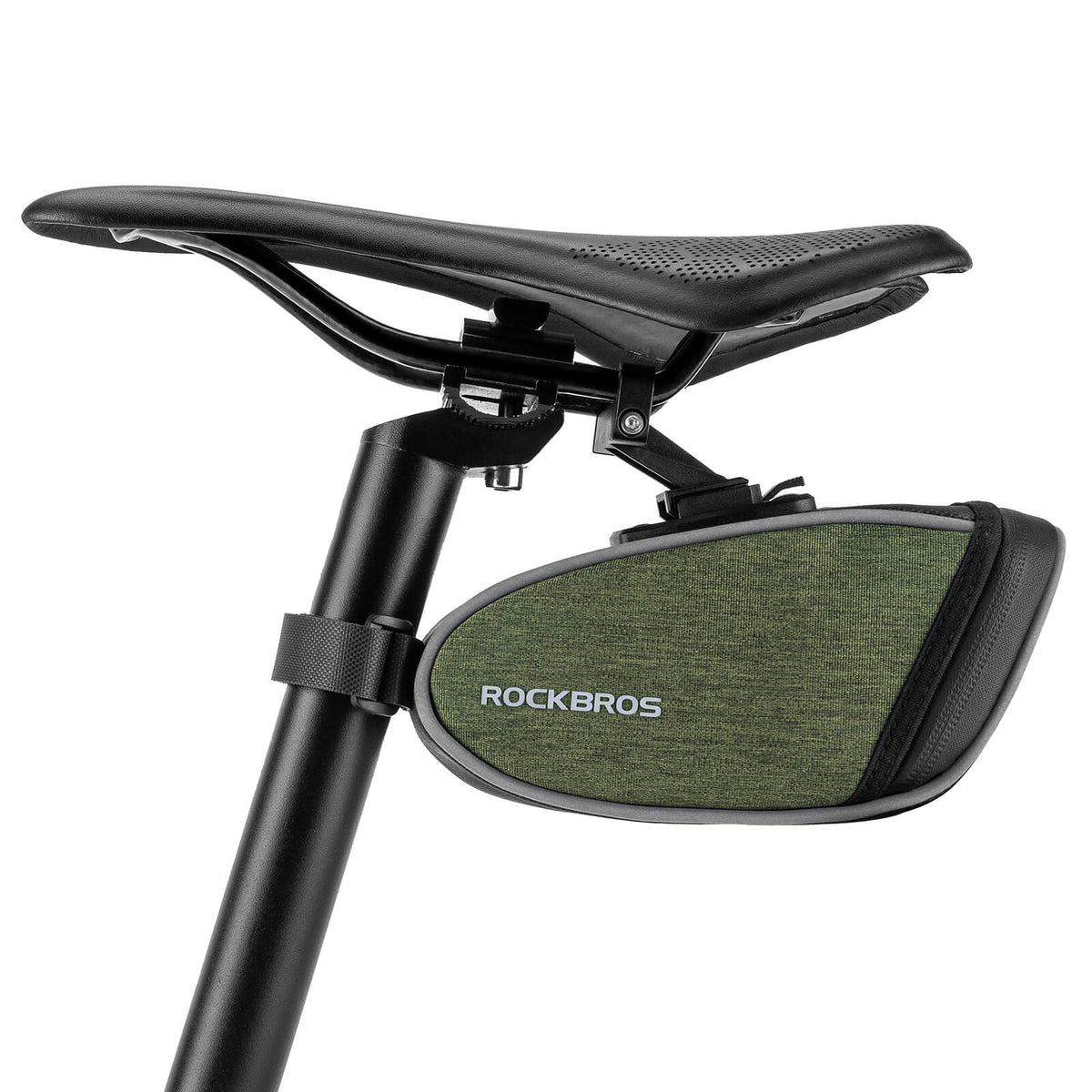 ROCKBROS Bicycle Saddle Bag 0.45L – Compact Storage, Big Convenience!​ #Style_Buckle Mount
