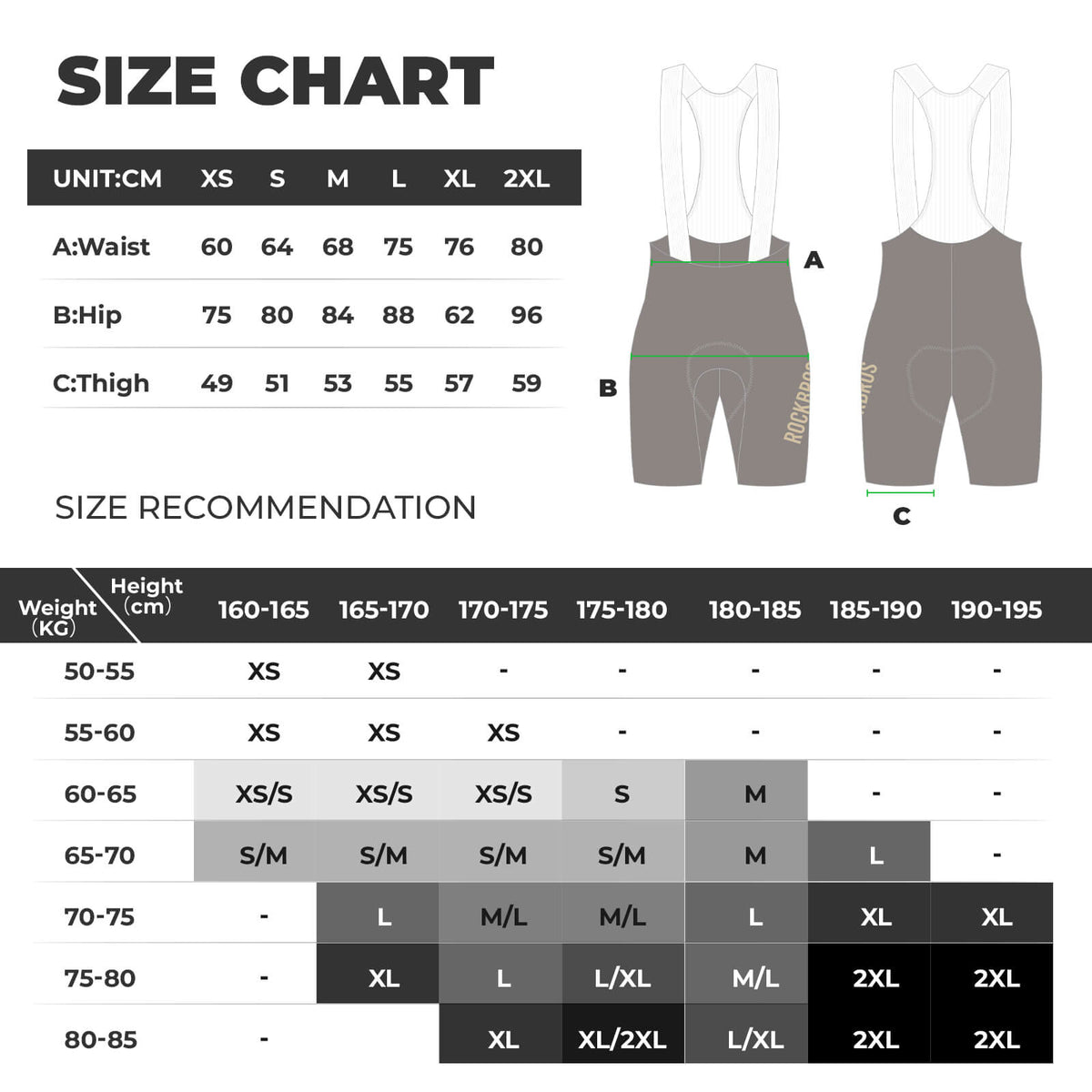 ROCKBROS DOLOMITI Pads Men’s Cycling Bib Shorts