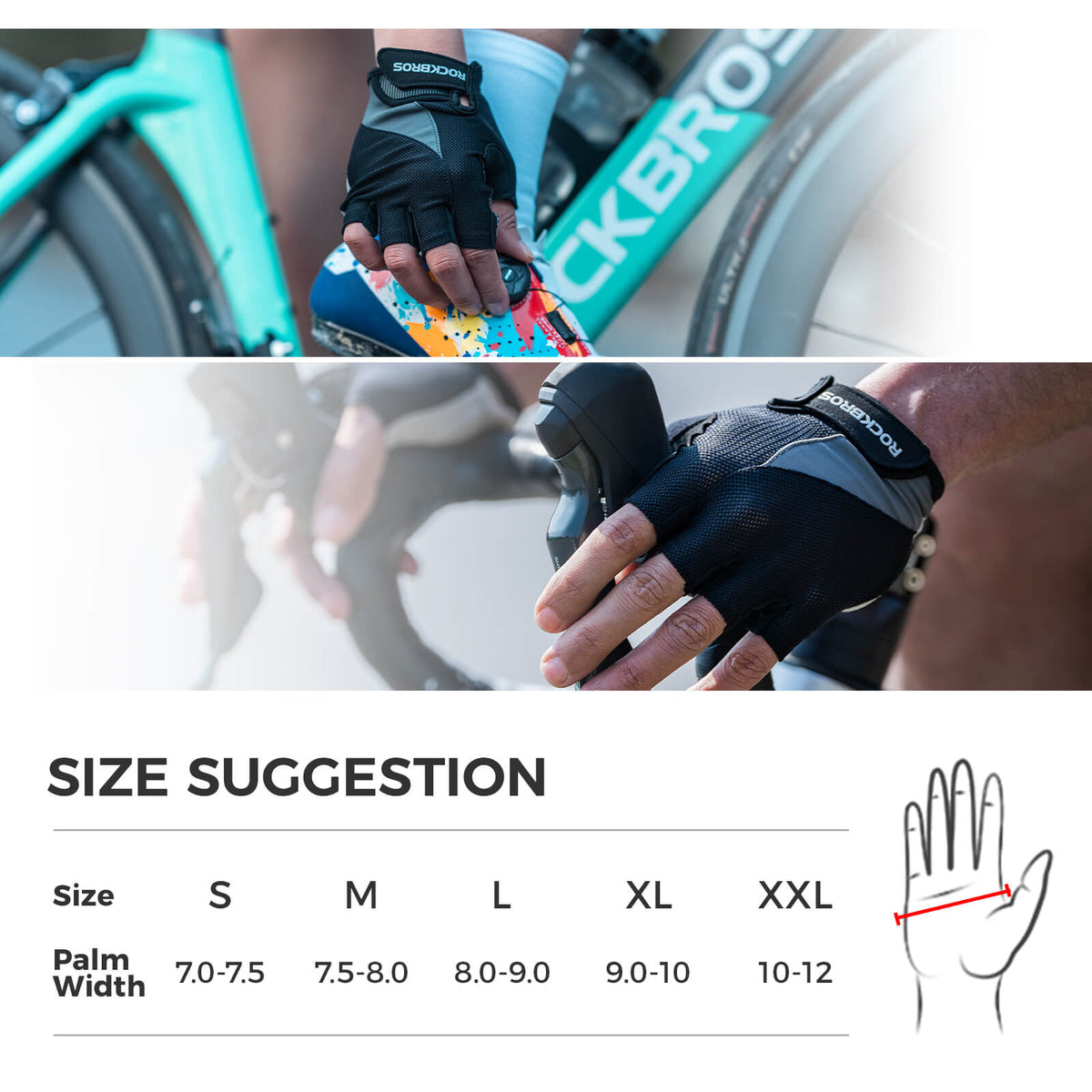 ROCKBROS Half-Finger Gel Padded Cycling Gloves ¨C Grip & Comfort for Summer Rides!