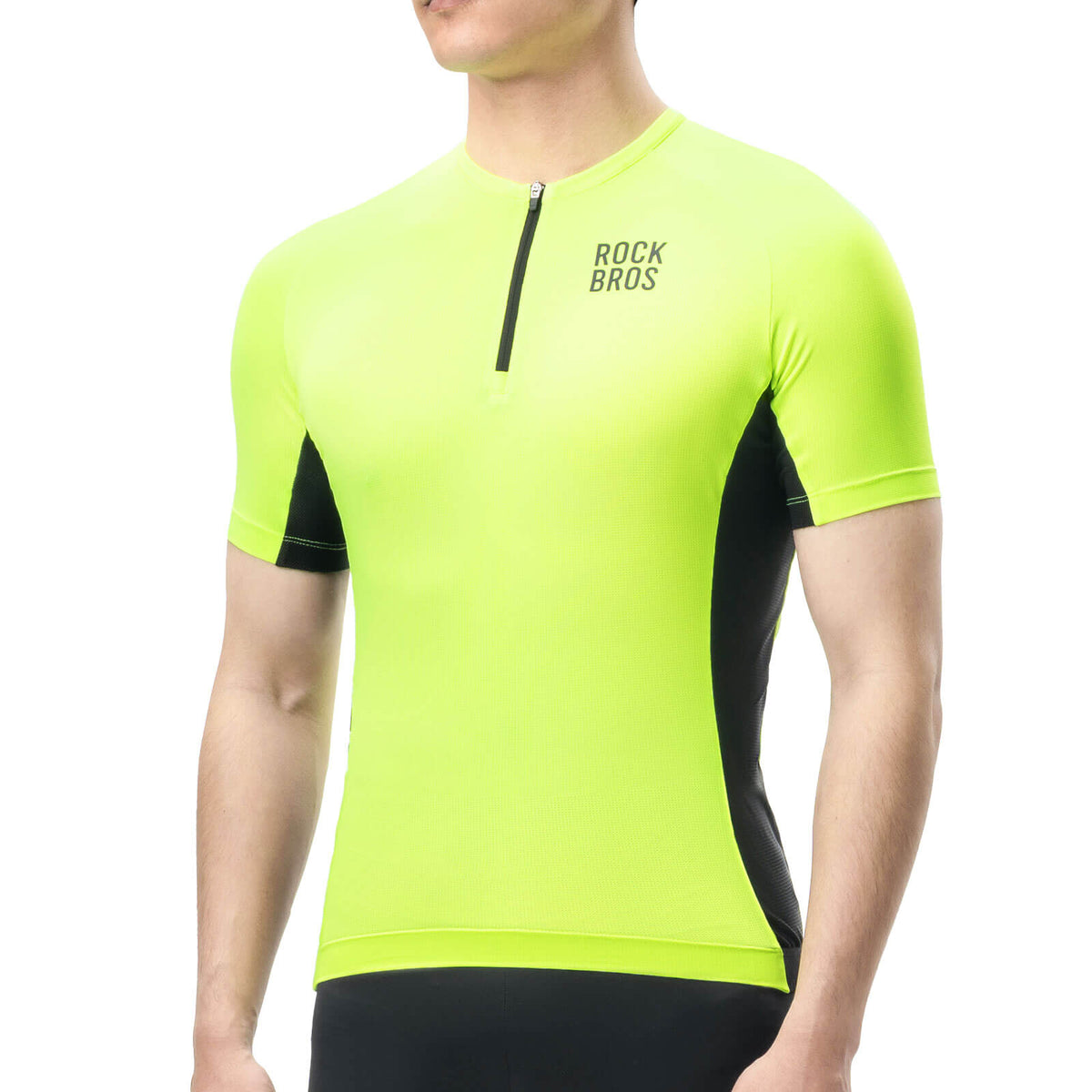 ROCKBROS Men’s Reflective Cycling Jersey – Ride Safe, Stay Fast!