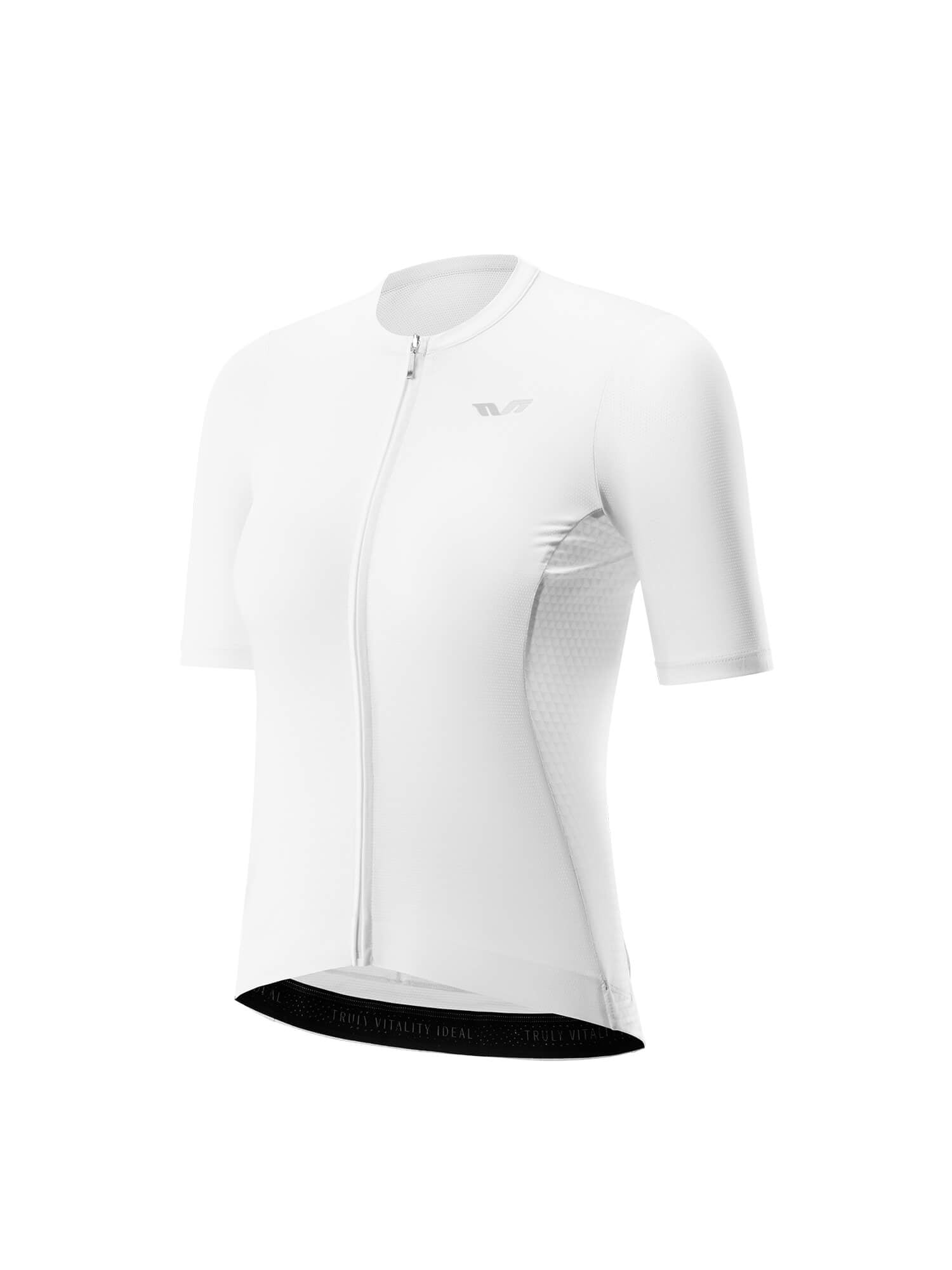 ROCKBROS women's TVI solid color short-sleeve cycling jersey
#Color_White