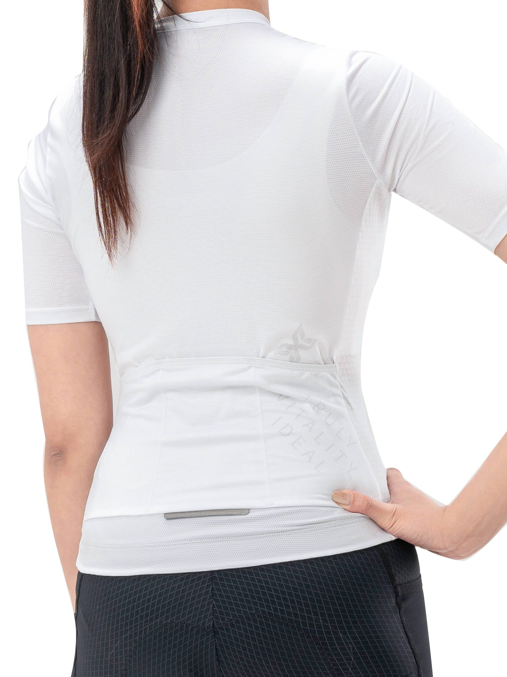 ROCKBROS women's TVI solid color short-sleeve cycling jersey
#Color_White