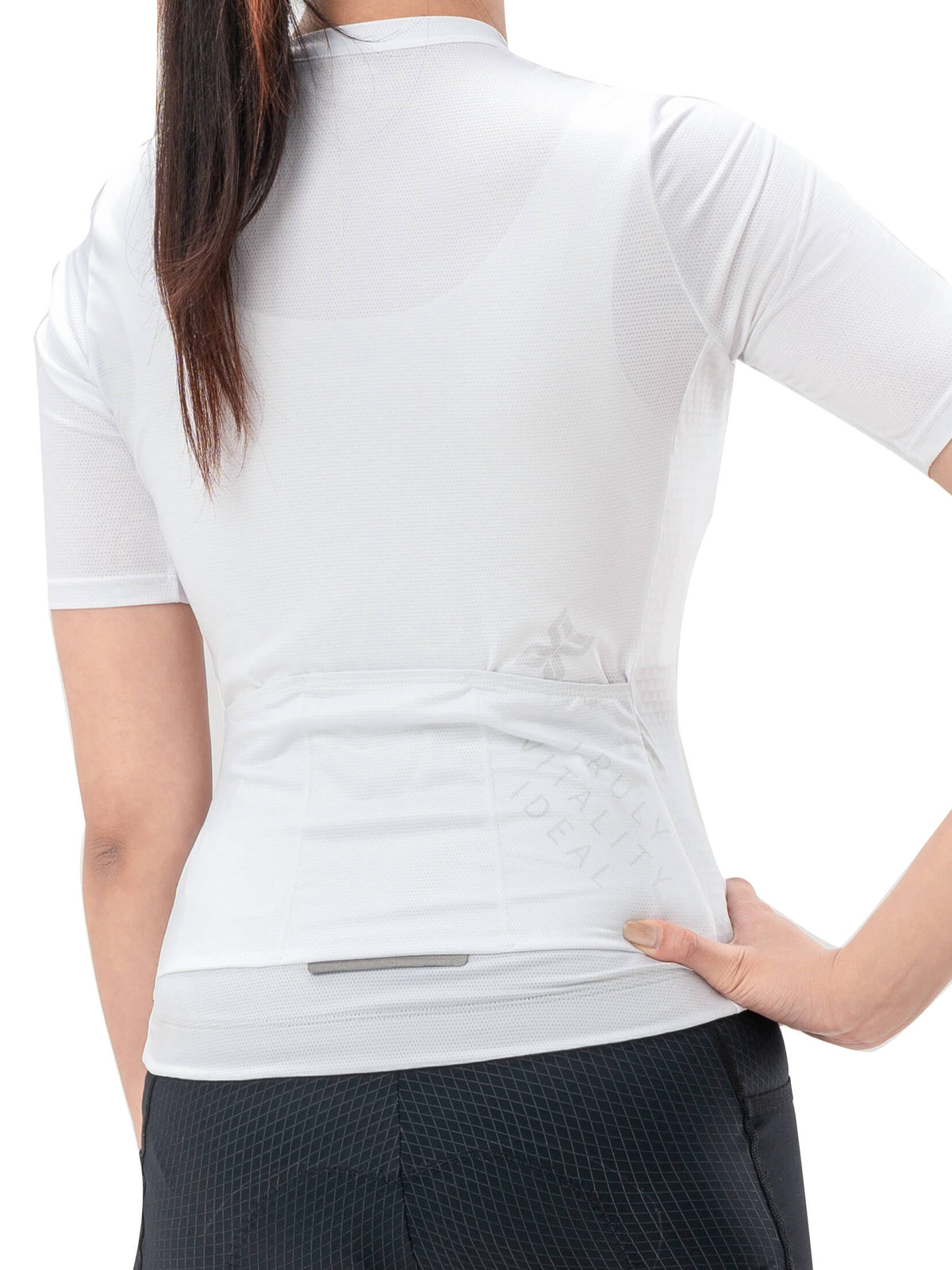 ROCKBROS women's TVI solid color short-sleeve cycling jersey
#Color_White