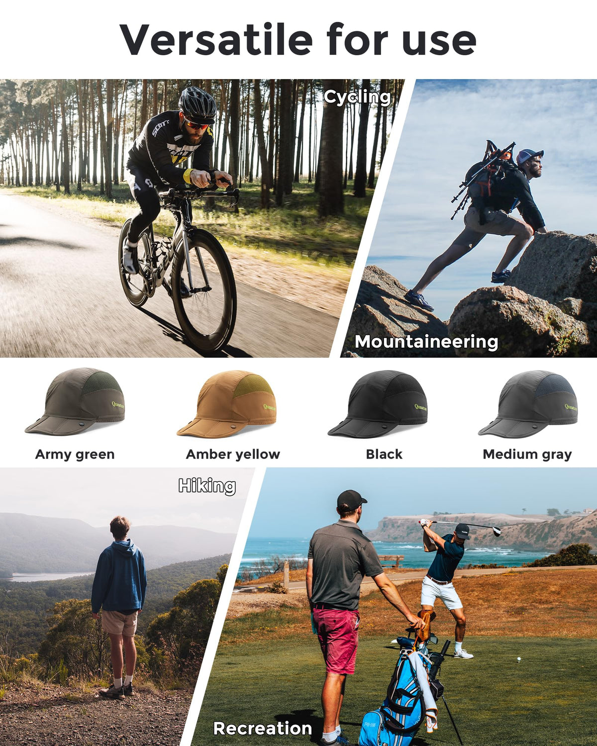 Quick-drying cycling cap under helmet