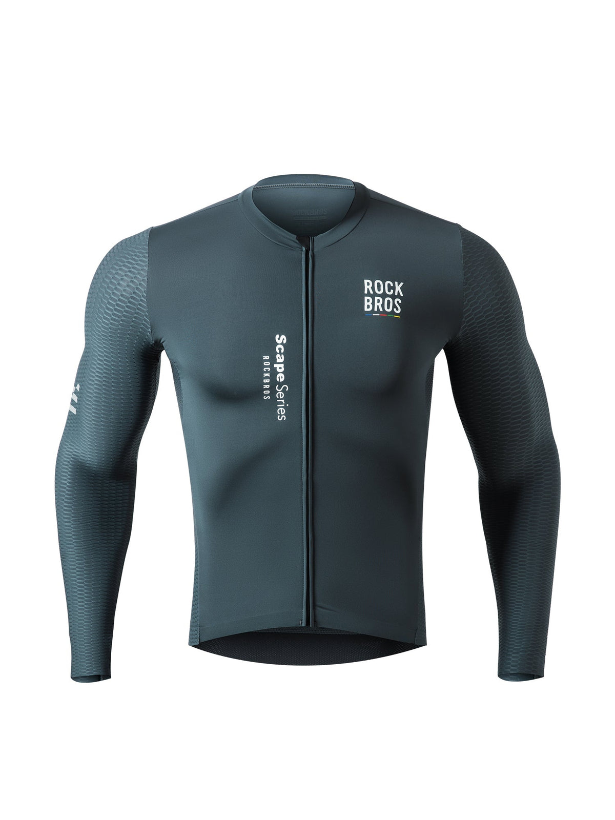 Road To Sky ¨C Men¡¯s Grey Long-Sleeve Cycling Jersey
