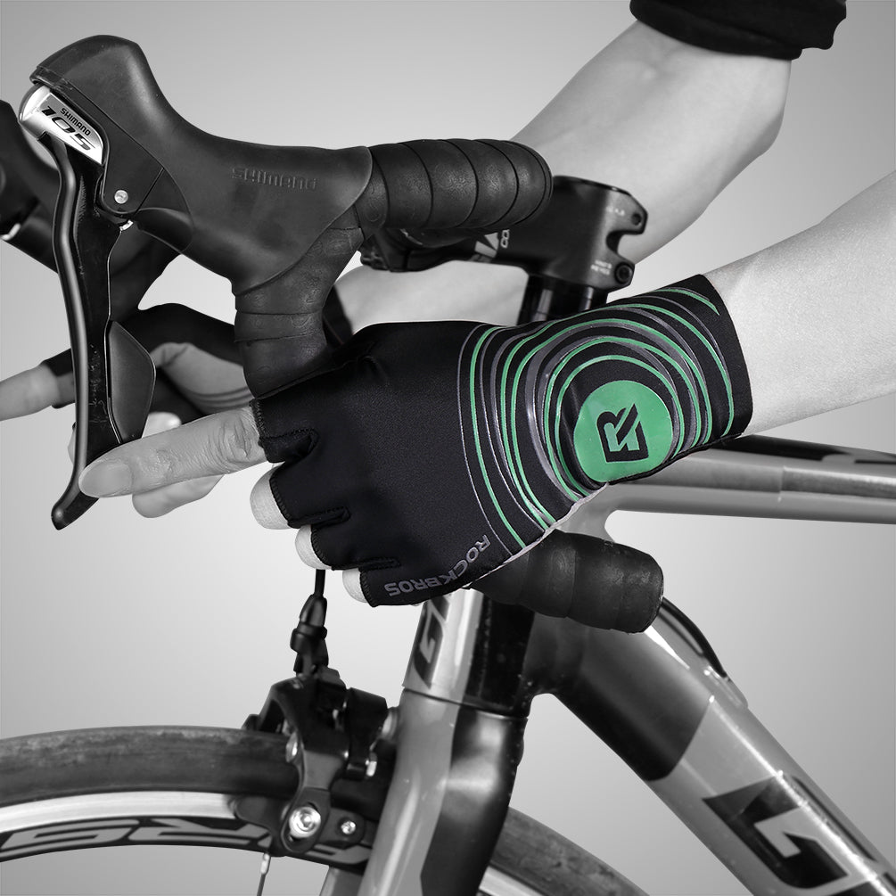 ROCKBROS Guantes de Ciclismo Fitness con Medio Dedo para Montañismo al Aire Libre