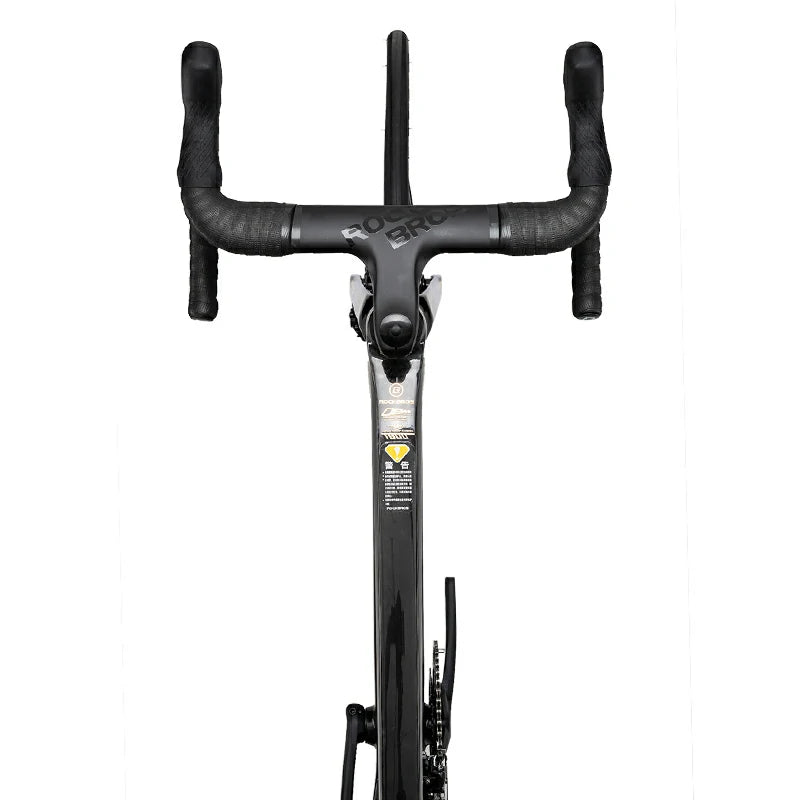 Carbon frame and fork deliver a smooth, stable ride